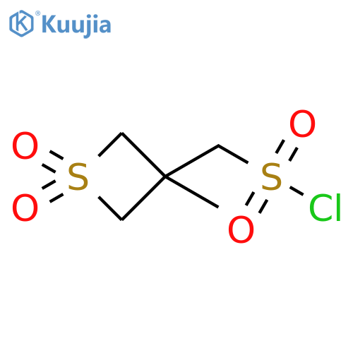 (3-methyl-1,1-dioxo-1lambda6-thietan-3-yl)methanesulfonyl chloride structure