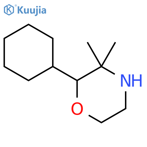 2-Cyclohexyl-3,3-dimethylmorpholine structure