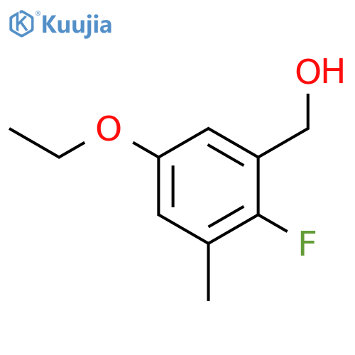 (5-Ethoxy-2-fluoro-3-methylphenyl)methanol structure