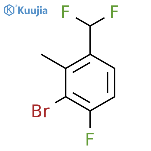 2-Bromo-4-(difluoromethyl)-1-fluoro-3-methylbenzene structure