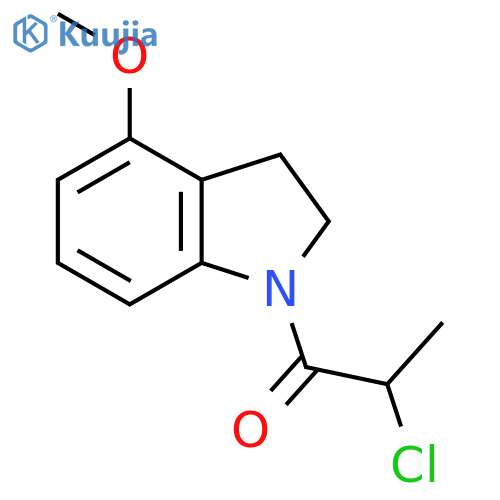 2-Chloro-1-(4-methoxyindolin-1-yl)propan-1-one structure