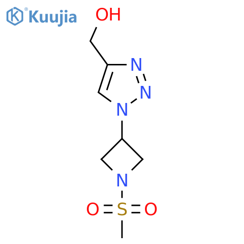 (1-(1-(methylsulfonyl)azetidin-3-yl)-1H-1,2,3-triazol-4-yl)methanol structure