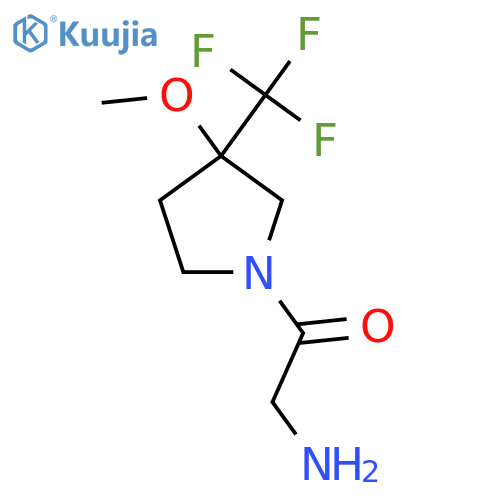 2-Amino-1-(3-methoxy-3-(trifluoromethyl)pyrrolidin-1-yl)ethan-1-one structure