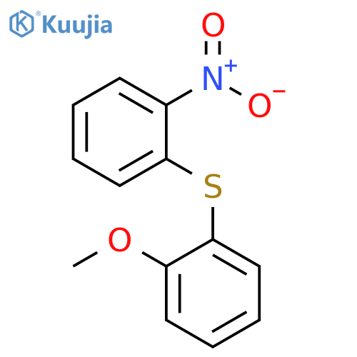 Benzene, 1-methoxy-2-[(2-nitrophenyl)thio]- structure