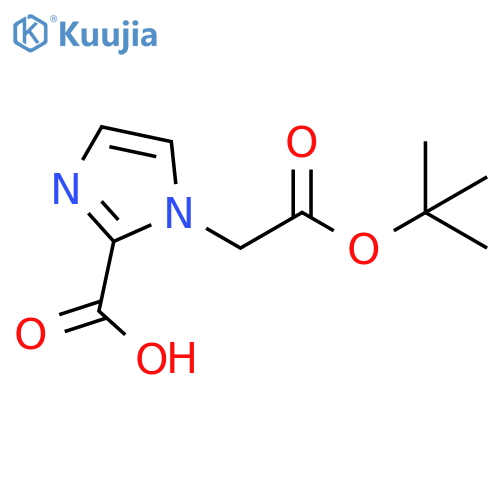 1-2-(tert-butoxy)-2-oxoethyl-1H-imidazole-2-carboxylic acid structure