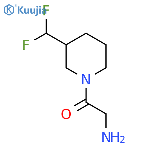 2-Amino-1-(3-(difluoromethyl)piperidin-1-yl)ethan-1-one structure