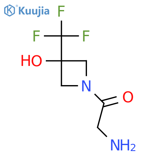 2-Amino-1-(3-hydroxy-3-(trifluoromethyl)azetidin-1-yl)ethan-1-one structure