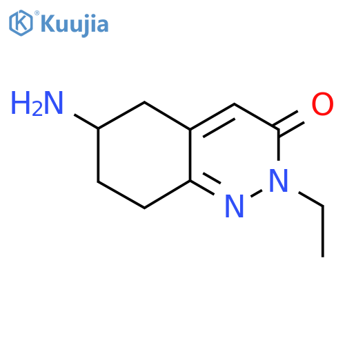 6-Amino-2-ethyl-5,6,7,8-tetrahydrocinnolin-3(2H)-one structure