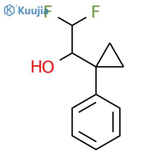 2,2-difluoro-1-(1-phenylcyclopropyl)ethan-1-ol structure