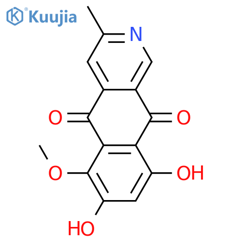 6,7,9-Trihydroxy-3-methylbenz[g]isoquinoline-5,10-dione; 6-Me ether structure