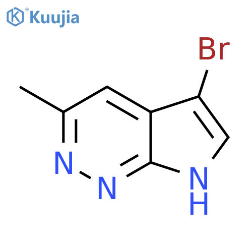 5-bromo-3-methyl-7H-pyrrolo[2,3-c]pyridazine structure