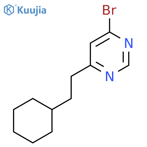 4-Bromo-6-(2-cyclohexylethyl)pyrimidine structure