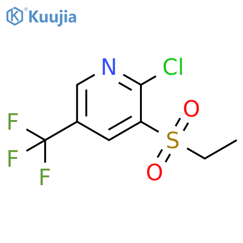 2-Chloro-3-ethylsulfonyl-5-(trifluoromethyl)pyridine structure
