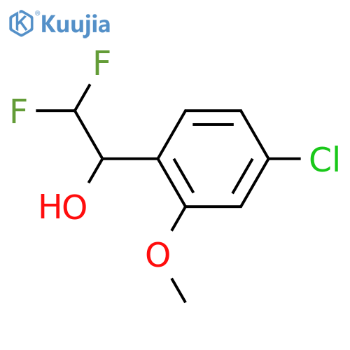 1-(4-chloro-2-methoxyphenyl)-2,2-difluoroethan-1-ol structure