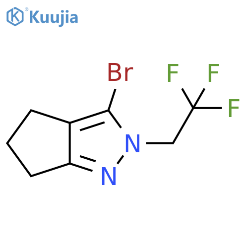 Cyclopentapyrazole, 3-bromo-2,4,5,6-tetrahydro-2-(2,2,2-trifluoroethyl)- structure