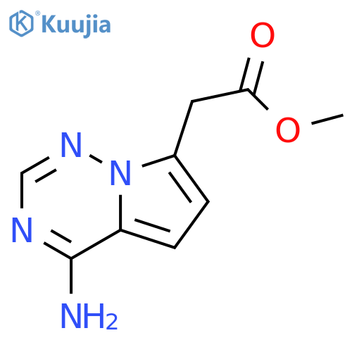 methyl 2-{4-aminopyrrolo[2,1-f][1,2,4]triazin-7-yl}acetate structure