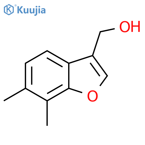 (6,7-dimethyl-1-benzofuran-3-yl)methanol structure