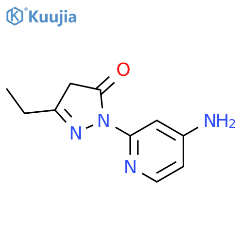 2-(4-Aminopyridin-2-yl)-5-ethyl-4H-pyrazol-3-one structure