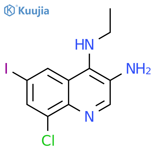 8-Chloro-4-N-ethyl-6-iodoquinoline-3,4-diamine structure