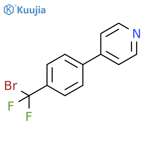 Pyridine, 4-[4-(bromodifluoromethyl)phenyl]- structure