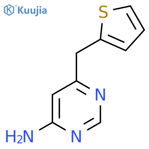 6-[(Thiophen-2-yl)methyl]pyrimidin-4-amine structure