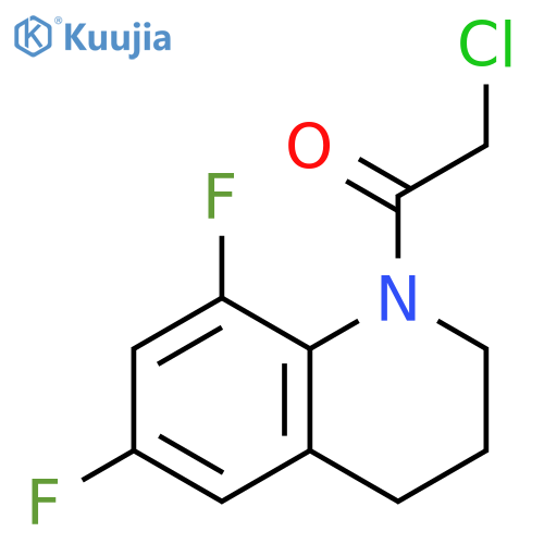 Ethanone, 2-chloro-1-(6,8-difluoro-3,4-dihydro-1(2H)-quinolinyl)- structure