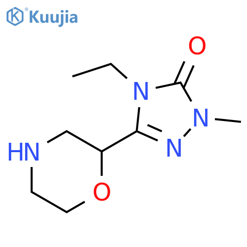 3H-1,2,4-Triazol-3-one, 4-ethyl-2,4-dihydro-2-methyl-5-(2-morpholinyl)- structure