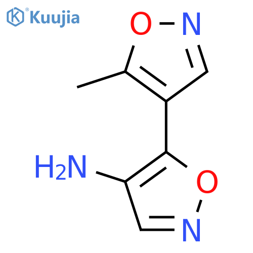 5-(5-methyl-1,2-oxazol-4-yl)-1,2-oxazol-4-amine structure