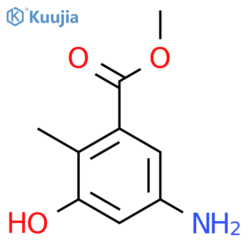 Methyl 5-amino-3-hydroxy-2-methylbenzoate structure
