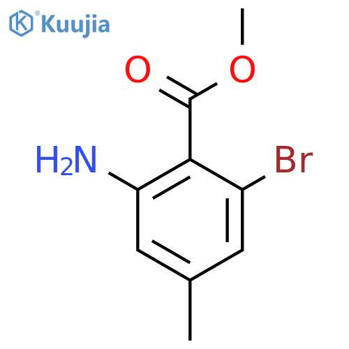 Methyl 2-amino-6-bromo-4-methylbenzoate structure