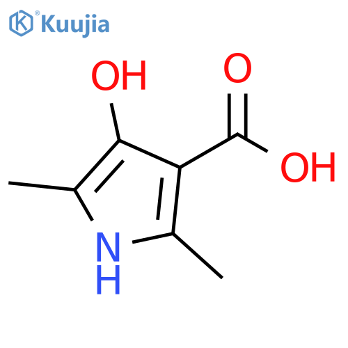 4-hydroxy-2,5-dimethyl-1H-pyrrole-3-carboxylic acid structure