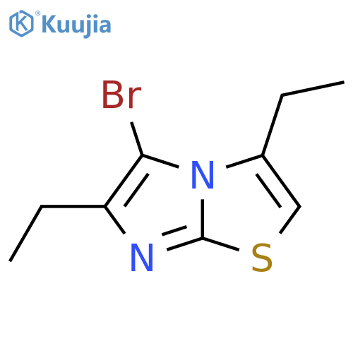 5-bromo-3,6-diethylimidazo2,1-b1,3thiazole structure