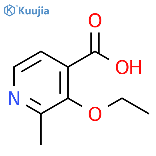 4-Pyridinecarboxylic acid, 3-ethoxy-2-methyl- structure