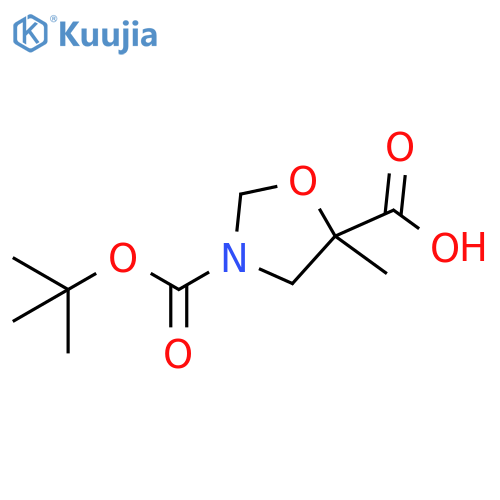 3,5-Oxazolidinedicarboxylic acid, 5-methyl-, 3-(1,1-dimethylethyl) ester structure