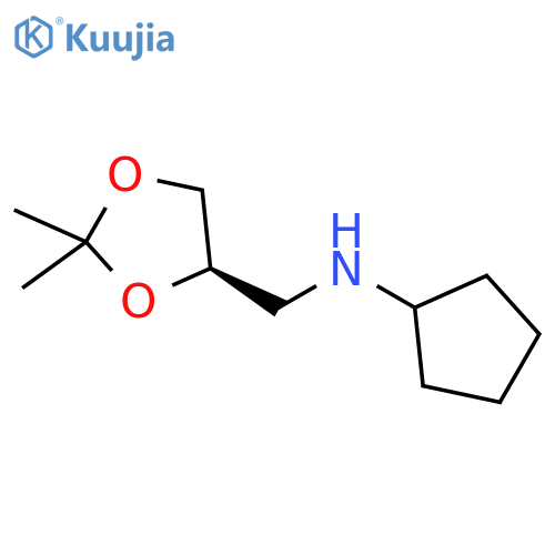 1,3-Dioxolane-4-methanamine, N-cyclopentyl-2,2-dimethyl-, (4R)- structure