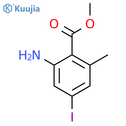 Methyl 2-amino-4-iodo-6-methylbenzoate structure