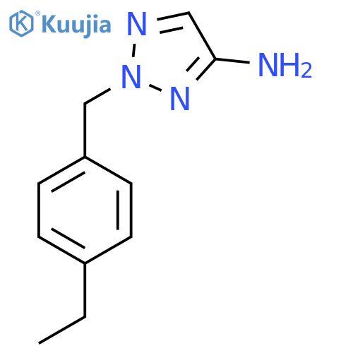 2-(4-ethylphenyl)methyl-2H-1,2,3-triazol-4-amine structure