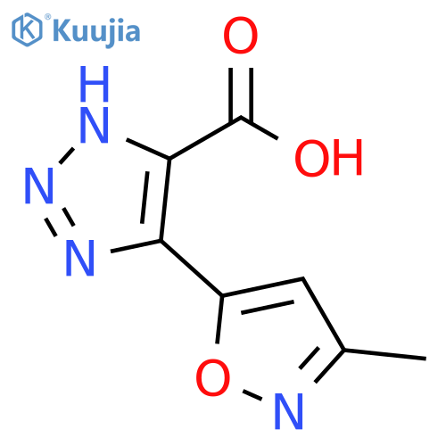 1H-1,2,3-Triazole-5-carboxylic acid, 4-(3-methyl-5-isoxazolyl)- structure