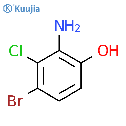 2-Amino-4-bromo-3-chloro-phenol structure