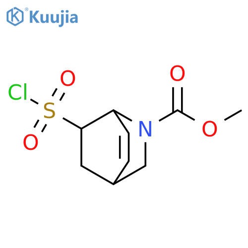 methyl 7-(chlorosulfonyl)-2-azabicyclo2.2.2oct-5-ene-2-carboxylate structure