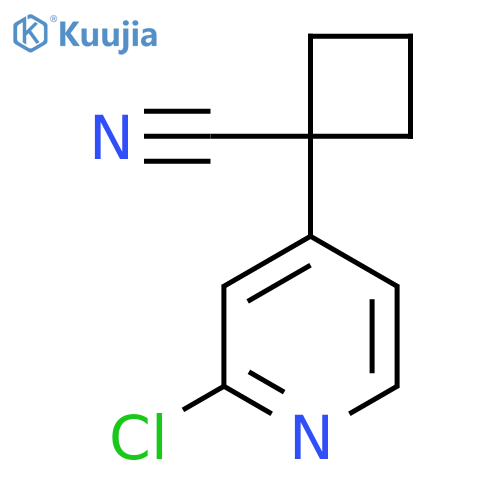 1-(2-Chloropyridin-4-yl)cyclobutane-1-carbonitrile structure