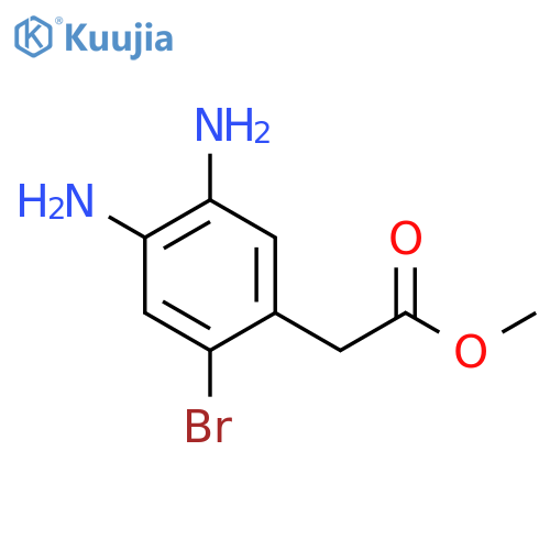 Methyl 2-(4,5-diamino-2-bromophenyl)acetate structure