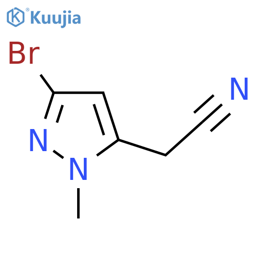 2-(3-bromo-1-methyl-1H-pyrazol-5-yl)acetonitrile structure