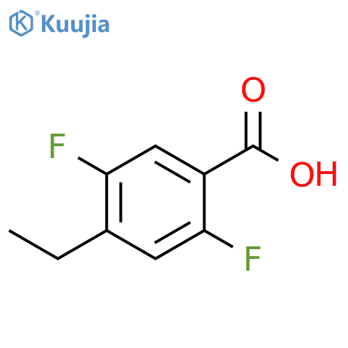 4-ethyl-2,5-difluorobenzoic acid structure
