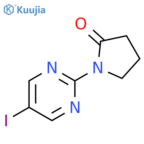 1-(5-iodopyrimidin-2-yl)pyrrolidin-2-one structure