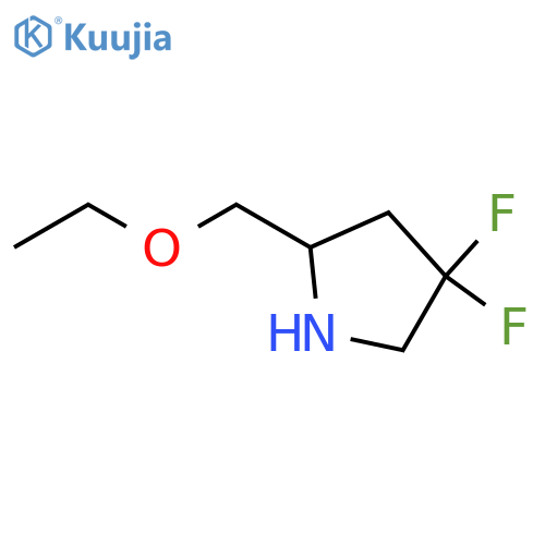 2-(Ethoxymethyl)-4,4-difluoropyrrolidine structure