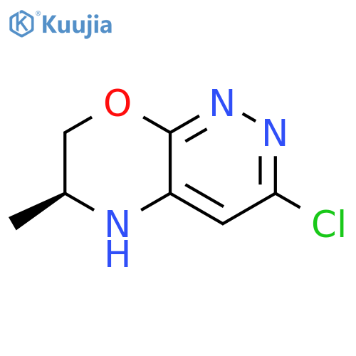 (6S)-3-chloro-6-methyl-5H,6H,7H-pyridazino3,4-b1,4oxazine structure