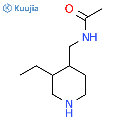N-((3-Ethylpiperidin-4-yl)methyl)acetamide structure