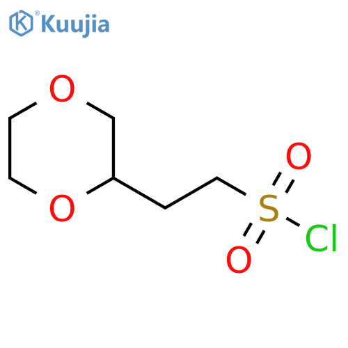 2-(1,4-dioxan-2-yl)ethane-1-sulfonyl chloride structure