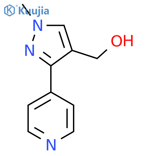 (1-methyl-3-(pyridin-4-yl)-1H-pyrazol-4-yl)methanol structure